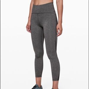Lululemon train times heather black